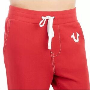 True Religion Men's Classic Logo Jogger Sweatpants 
Color: Ruby Red Style:103070